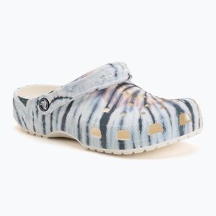 Pantoletten Crocs Classic Tie Dye chalk/multi
