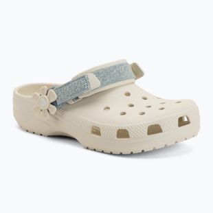 Kinder-Flip-Flops Crocs Classic Denim Flower Adjustment Backstrap