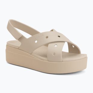 Damen-Sandalen Crocs Broklyn 4U Cross Strap frappe