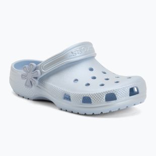 Kinder-Flip-Flops Crocs Classic Pearl Shine blue frost