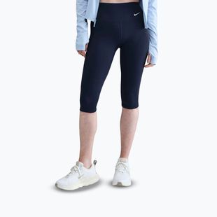 Damen Leggings Nike One High Waisted Capri midnight navy/weiß