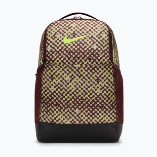 Trainingsrucksack Nike Brasilia 9.5 24 l burgundy crush/black/volt
