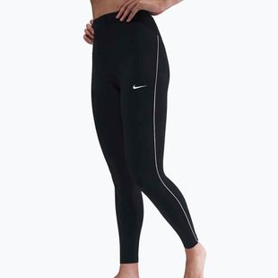 Damen-Leggings Nike One High-Waisted black/white
