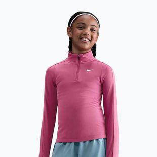 Kinder Trainings-Longsleeve Nike Dri-Fit 1/4 Zip sweet beet/white