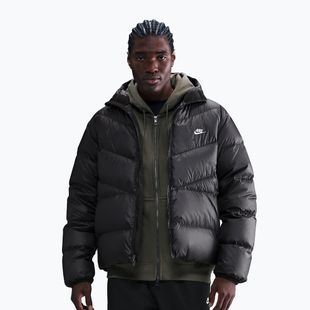 Herren-Daunenjacke Nike Windrunner black/black/white