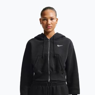Damenpullover  Nike Sportswear Phoenix Fleece Loose Full-Zip black/sail
