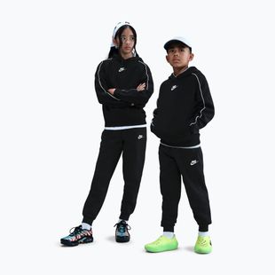 Kinder-Trainingsanzug Nike Sportswear Club Fleece Hooded black/black/white/white