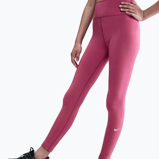Kinder-Leggings Nike One Dri-Fit High-Waisted sweet beet/white
