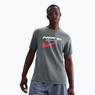 Herren Nike Miler Dri-Fit UV rauchgrau Laufshirt
