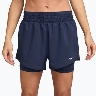 Damen-Shorts Nike One Dri-Fit High-Waisted 3" 2In1 midnight navy
