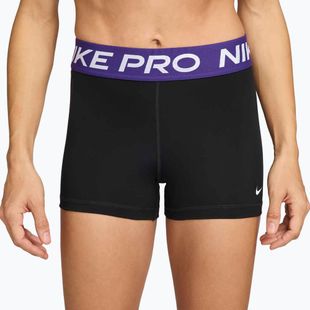 Damen-Shorts Nike Pro 365 3" black/court purple/white