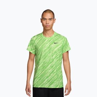 Herren-Tennisshirt Nike Court Dri-Fit Victory Print mean green/black