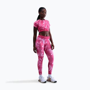 Damen-Trainingsleggings Nike Pro Mid-Rise 7/8 rush pink/pink foam/white