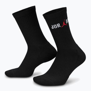 Socken Nike Jordan Everyday Crew 1 Paar black/white/university red