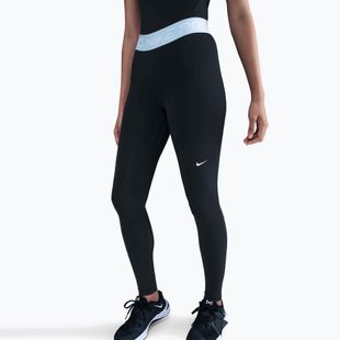 Damen-Leggings Nike Pro 365 Tight black/celestine blue/white