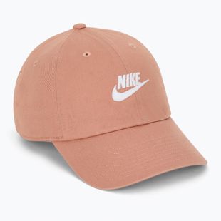Nike Club Unstructured Futura Wash rose gold/weiß Baseballkappe