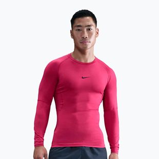 Herren-Trainings-Longsleeve Nike Pro Dri-Fit Tight Fitness rush pink/black