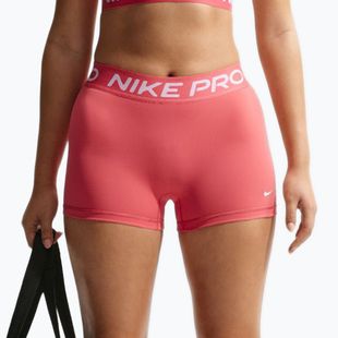 Damen-Shorts Nike Pro Mid-Rise Biker 3" sea coral/white