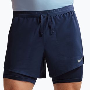 Herren-Laufshorts Nike Stride Dri-Fit Hybrid 5" midnight navy