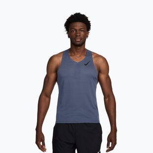 Herren-Laufshirt Nike AeroSwift Dri-Fit ADV diffused blue/black