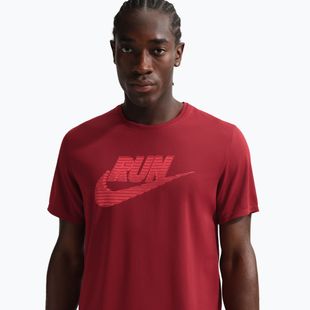 Herren-Laufshirt Nike Miler Dri-Fit UV team crimson/light crimson