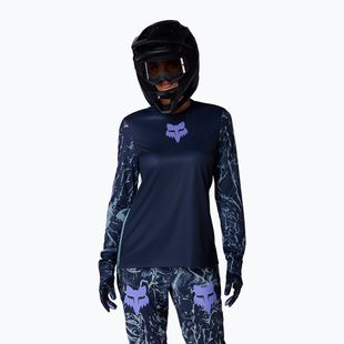 Fahrrad-Longsleeve Damen Fox Racing Ranger Image Print arctic blue