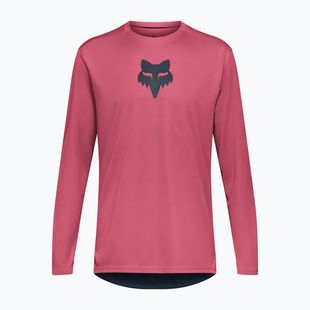 Herren Fahrrad-Langarmshirt Fox Racing Ranger Fox Head berry