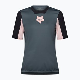 Damen-Fahrradtrikot Fox Racing Defend Jersey Creation SS deep cobalt