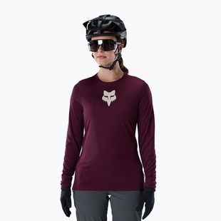 Damen Langarm-Radtrikot Fox Racing Ranger Fox Head LS dark maroon