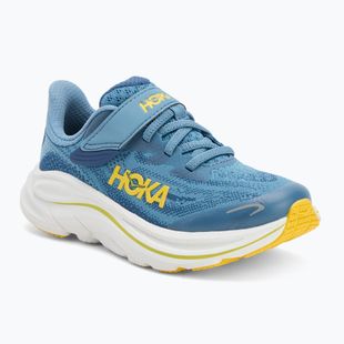 Kinder-Laufschuhe HOKA Clifton 10 alpine blue/foggy night