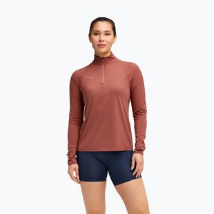 Damen-Laufpullover HOKA GlideTech Quarter Zip rouge