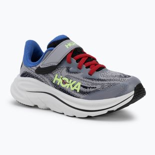 Kinder Laufschuhe HOKA Clifton 10 foggy grey/black