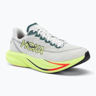 Herren Laufschuhe HOKA Mach 7 Wide frost/neon yuzu