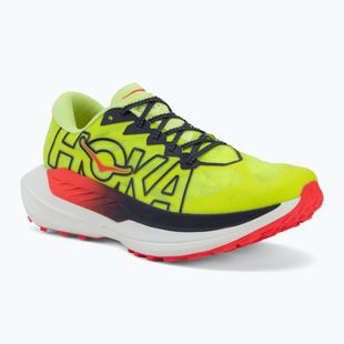 Herren Laufschuhe HOKA Rocket X Trail neon Yuzu/neon flame
