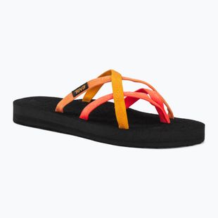 Damen-Sandalen Teva Olowahu neon coral multi