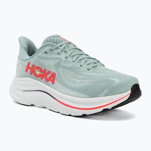 Herren-Laufschuhe HOKA Clifton 10 Wide sage/neon flame