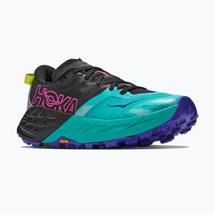 Laufschuhe für Damen HOKA Speedgoat 7 black/electric aqua
