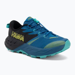 Kinder-Laufschuhe HOKA Speedgoat 7 black/night glow blue