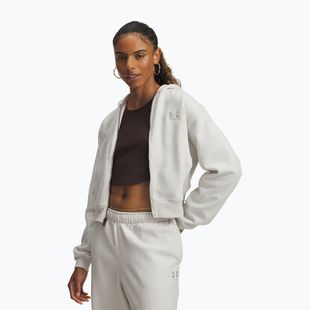 Damen-Trainingsjacke Under Armour Icon Vida Fleece FZ summit white/summit white