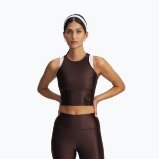 Trainingstop Damen Under Armour Motion Shine Tank kona brown/black