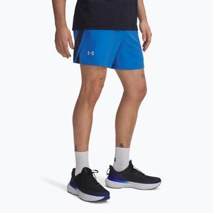 Herren-Laufshorts Under Armour Launch 5" blue atlantis/washed navy/reflective