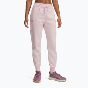 Hose Damen Under Armour Rival Fleece prime pink light heather/prime pink