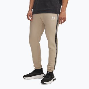 Herrenhose Under Armour Icon Fleece Jgr City Khaki/White