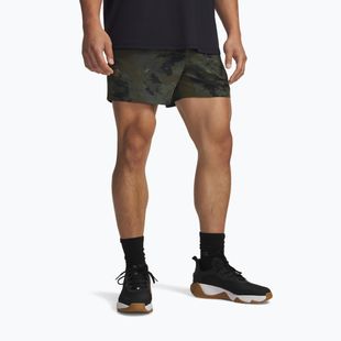 Herren-Trainingsshorts Under Armour Project Rock Ultimate expedition green/black