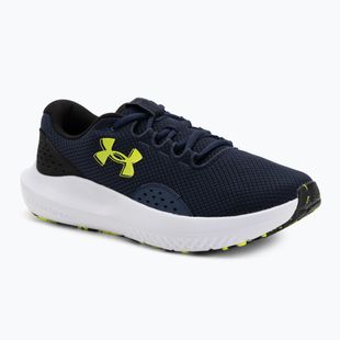 Herren-Laufschuhe Under Armour Charged Surge 4 washed navy/black/high vis yellow