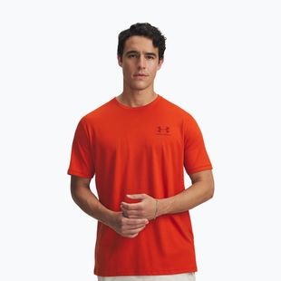 Shirt Herren Under Armour Sportstyle Left Chest surplus orange/cinna red