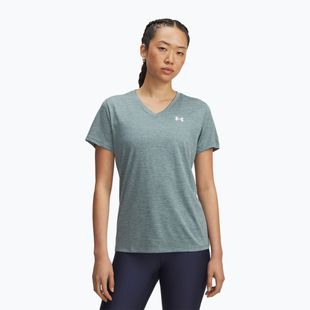Trainingsshirt Damen Under Armour Tech V-Twist jasper blue/white
