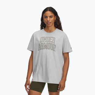 Trainingsshirt Damen Under Armour Rival Campus mod gray light heather/expedition green