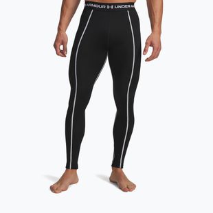 Herrenleggings Under Armour Cold Weather Grid  black/white/white