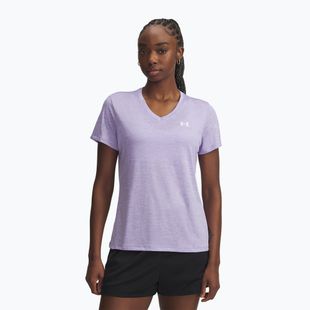 Trainingsshirt Damen Under Armour Tech V-Twist transparent/white